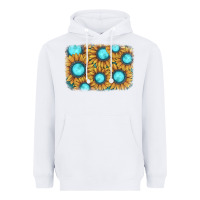 White sunflower gemstone background Heavyweight Hoodie - JahusDesignShop