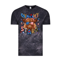 Cloud Black oh my stars highland cow Vintage Tee - RanaPortraitStore