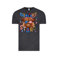 Vintage Black oh my stars highland cow Vintage Tee - RanaPortraitStore