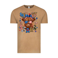 Vintage Camel oh my stars highland cow Vintage Tee - RanaPortraitStore