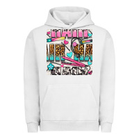 Pigment Lunar Rock leopard and cowhide hair and curling iron with hearts and flowers seam Urban Hoodie - BundleAndBundleShop