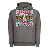 Pigment Tornado leopard and cowhide hair and curling iron with hearts and flowers seam Urban Hoodie - BundleAndBundleShop
