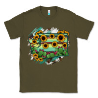 Army Green washingTon State Map Classic Tee - RanaPortraitStore