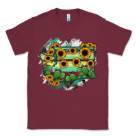 Burgundy washingTon State Map Classic Tee - RanaPortraitStore
