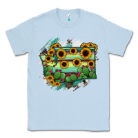 Dusty Blue washingTon State Map Classic Tee - RanaPortraitStore