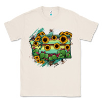 Natural washingTon State Map Classic Tee - RanaPortraitStore