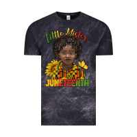 Cloud Black little mister juneteenth black boy Vintage Tee - BarkalooDesign