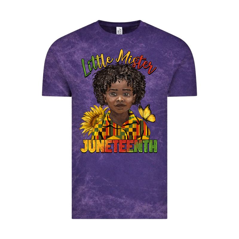 Little Mister Juneteenth Black Boy Vintage Tee by BarkalooDesign | Teevron