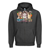 Charcoal Heather east hustler Zipper Hoodie - RacoonDesign