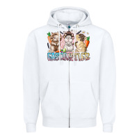 White east hustler Zipper Hoodie - RacoonDesign