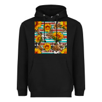 Black serape leopard seamless pattern Heavyweight Hoodie - BundleAndBundleShop