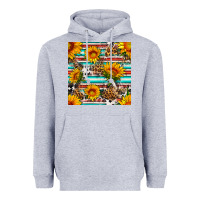 Heather Grey serape leopard seamless pattern Heavyweight Hoodie - BundleAndBundleShop