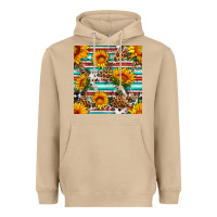 Mushroom serape leopard seamless pattern Heavyweight Hoodie - BundleAndBundleShop