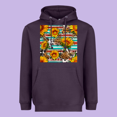 Serape Leopard Seamless Pattern Heavyweight Hoodie Designed By Bundleandbundleshop