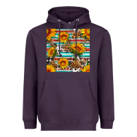 Plum serape leopard seamless pattern Heavyweight Hoodie - BundleAndBundleShop
