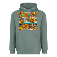 Sage serape leopard seamless pattern Heavyweight Hoodie - BundleAndBundleShop