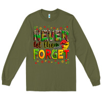 Army Green never let them forget Long Sleeve Tee - Zillion Design Studio