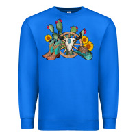 True Royal wheel bull skull western cowboy Premium Sweatshirt - AdoDesignShop