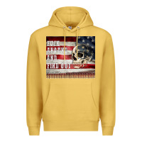 Antique Gold fuck around and find out Premium Hoodie - MaliasSmallBusiness