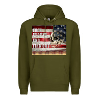 Army Green fuck around and find out Premium Hoodie - MaliasSmallBusiness