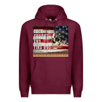 Burgundy fuck around and find out Premium Hoodie - MaliasSmallBusiness