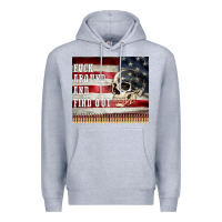 Heather Grey fuck around and find out Premium Hoodie - MaliasSmallBusiness