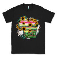 Black Wisconsin State Map Classic Tee - RanaPortraitStore