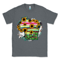 Charcoal Heather Wisconsin State Map Classic Tee - RanaPortraitStore