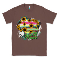Chestnut Wisconsin State Map Classic Tee - RanaPortraitStore