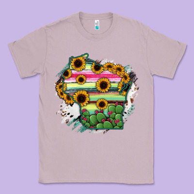 Wisconsin State Map Classic Tee Designed By Ranaportraitstore