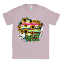 Lilac Wisconsin State Map Classic Tee - RanaPortraitStore