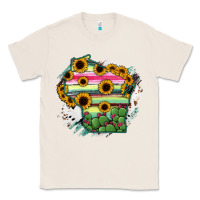 Natural Wisconsin State Map Classic Tee - RanaPortraitStore