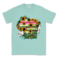 Seafoam Wisconsin State Map Classic Tee - RanaPortraitStore