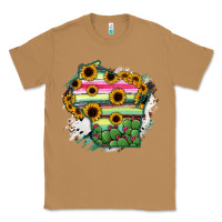 Toasted Coconut Wisconsin State Map Classic Tee - RanaPortraitStore
