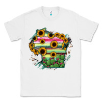 White Wisconsin State Map Classic Tee - RanaPortraitStore
