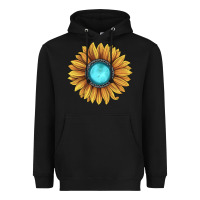 Black sunflower gemstone Heavyweight Hoodie - JahusDesignShop