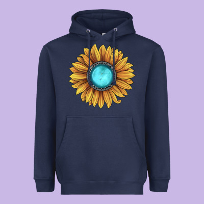 Sunflower Gemstone Heavyweight Hoodie Designed By Jahusdesignshop