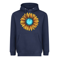 Navy sunflower gemstone Heavyweight Hoodie - JahusDesignShop