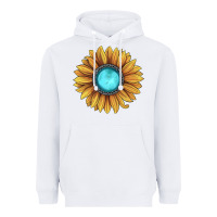 White sunflower gemstone Heavyweight Hoodie - JahusDesignShop