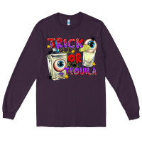 Plum Trick or Tequila Long Sleeve Tee - texasbilliewilder