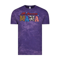 Cloud Purple all american mama Vintage Tee - RanaPortraitStore