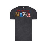 Vintage Black all american mama Vintage Tee - RanaPortraitStore