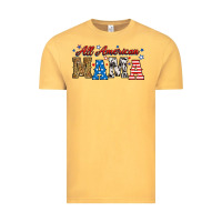 Vintage Mustard all american mama Vintage Tee - RanaPortraitStore