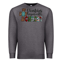 Charcoal Heather christmas begins with christ Premium Sweatshirt - AdoDesignShop
