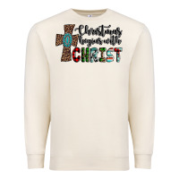 Sandshell christmas begins with christ Premium Sweatshirt - AdoDesignShop