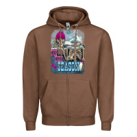 Chestnut Winter tis the season skeleton Zipper Hoodie - FaDigitalArtStudio