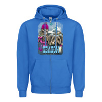 True Royal Winter tis the season skeleton Zipper Hoodie - FaDigitalArtStudio