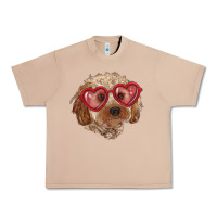 Burro toy poodle with love glasses Urban Heavy Tee - RanaPortraitStore