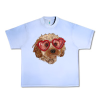 Grape Ice toy poodle with love glasses Urban Heavy Tee - RanaPortraitStore