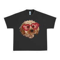 Pigment Black toy poodle with love glasses Urban Heavy Tee - RanaPortraitStore